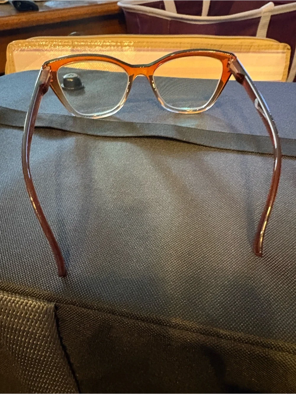 Joy Mangano Tortoiseshell Cat-Eye Readers in Brown &  Cream 2.0 Strength